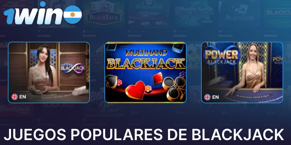 Los juegos de Blackjack más populares disponibles en 1win Argentina