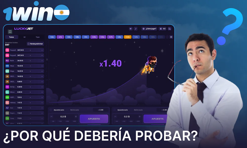 Por qué vale la pena probar el juego 1win Lucky Jet